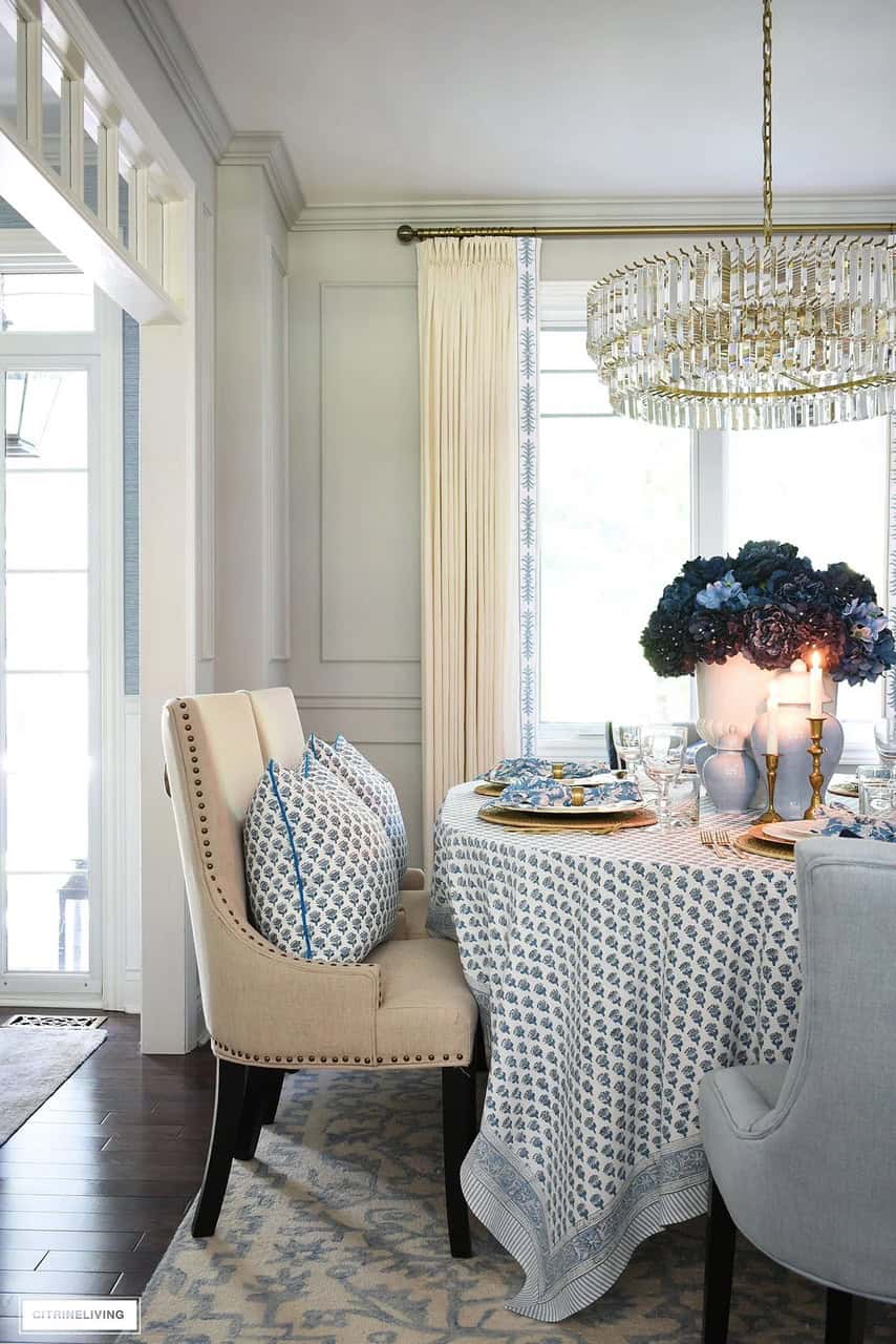 Fall Dining Table and Room Decor